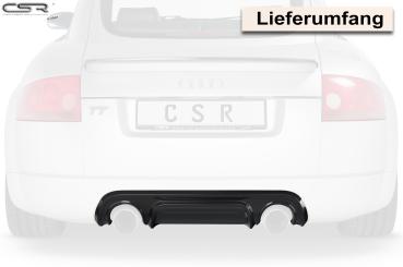 CSR Diffusor | Heckansatz mit ABE für Audi TT 8N HA249-S schwarz matt strukturiert (keine Lackierung erforderlich)