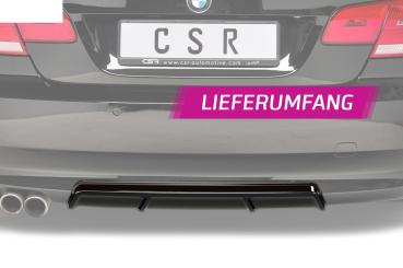 CSR Diffusor | Heckansatz mit ABE für BMW 3er E92 / E93 HA250-L Lackierung erforderlich (schwarz matt)