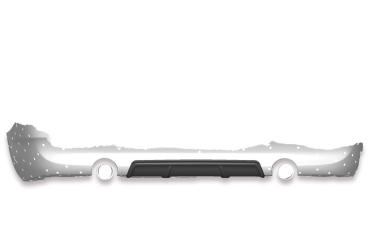 CSR Diffusor | Heckansatz mit ABE für BMW 3er E92 / E93 HA250-L Lackierung erforderlich (schwarz matt)