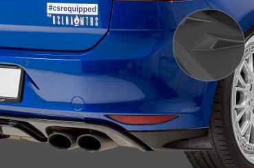 CSR Diffusor | Heckansatz mit ABE für VW Golf 7 R / R-Line HA255-L Lackierung erforderlich (schwarz matt)