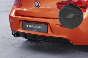 CSR Diffusor | Heckansatz mit ABE für BMW 1er F20 / F21 LCI HA258-S schwarz matt strukturiert (keine Lackierung erforderlich)