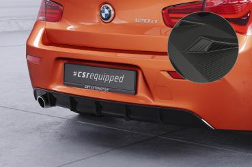 CSR Diffusor | Heckansatz mit ABE für BMW 1er F20 / F21 LCI HA258-M Carbon Look matt strukturiert (keine Lackierung erforderlich)