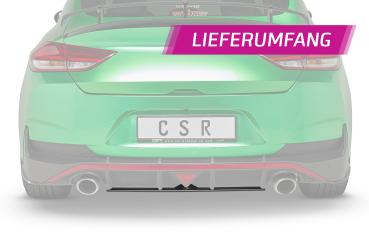 CSR Diffusor | Heckansatz mit ABE für Hyundai I30 N (PD) Fastback HA261-M Carbon Look matt strukturiert (keine Lackierung erforderlich)