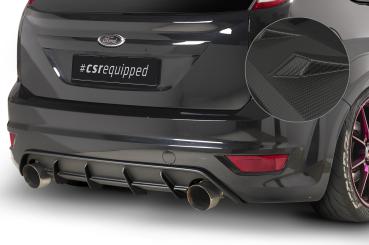 CSR Diffusor | Heckansatz mit ABE für Ford Focus ST MK2 HA271-M Carbon Look matt strukturiert (keine Lackierung erforderlich)