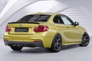 CSR Diffusor | Heckansatz mit ABE für BMW 2er (F22 / F23) Coupe und Cabrio HA273-M Carbon Look matt strukturiert (keine Lackierung erforderlich)