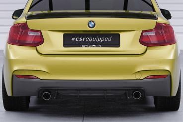 CSR Diffusor | Heckansatz mit ABE für BMW 2er (F22 / F23) Coupe und Cabrio HA273-M Carbon Look matt strukturiert (keine Lackierung erforderlich)