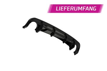 CSR Diffusor | Heckansatz mit ABE für BMW 2er (F22 / F23) Coupe und Cabrio HA273-M Carbon Look matt strukturiert (keine Lackierung erforderlich)
