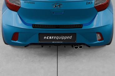 CSR Diffusor | Heckansatz mit ABE für Hyundai I10 3. Generation HA280-G Glossy schwarz Hochglanz (keine Lackierung erforderlich)