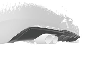CSR Diffusor | Heckansatz mit ABE für Opel Insignia B Grandsport HA282-L schwarz matt (Lackierung erforderlich)