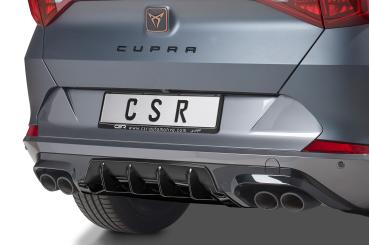 CSR Diffusor | Heckansatz mit ABE für Cupra Formentor HA286-G Glossy schwarz glänzend (keine Lackierung erforderlich)