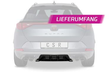 CSR Diffusor | Heckansatz mit ABE für Cupra Formentor HA286-G Glossy schwarz glänzend (keine Lackierung erforderlich)