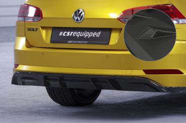 CSR Diffusor | Heckansatz mit ABE für VW Golf 7 Variant Basis HA292-M Carbon Look matt strukturiert (keine Lackierung erforderlich)