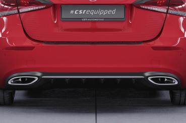 CSR Diffusor | Heckansatz mit ABE für Mercedes-Benz A-Klasse (W177) HA300-S schwarz matt strukturiert (keine Lackierung erforderlich)