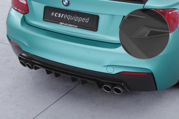 CSR Diffusor | Heckansatz mit ABE für BMW 2er F22 / F23 M-Paket HA306-L schwarz matt (Lackierung erforderlich)