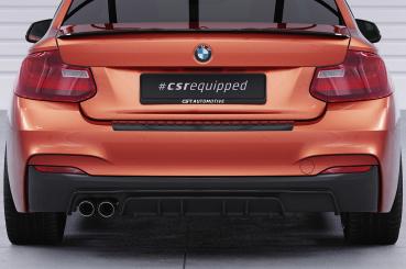 CSR Diffusor | Heckansatz mit ABE für BMW 2er F22 / F23 M-Paket HA307-L schwarz matt (Lackierung erforderlich)