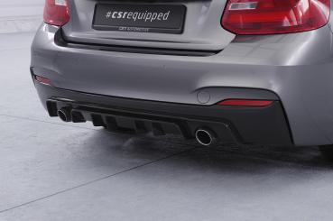 CSR Diffusor | Heckansatz mit ABE für BMW 2er F22 / F23 M-Paket HA308-L schwarz matt (Lackierung erforderlich)