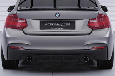 CSR Diffusor | Heckansatz mit ABE für BMW 2er F22 / F23 M-Paket HA308-L schwarz matt (Lackierung erforderlich)