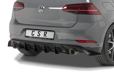 CSR Racing Diffusor | Heckansatz für VW Golf 7 (Typ AU) GTI TCR HA311-L Lackierung erforderlich (schwarz matt)