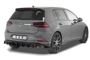 CSR Racing Diffusor | Heckansatz für VW Golf 7 (Typ AU) GTI TCR HA311-L Lackierung erforderlich (schwarz matt)