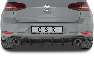 CSR Racing Diffusor | Heckansatz für VW Golf 7 (Typ AU) GTI TCR HA311-L Lackierung erforderlich (schwarz matt)