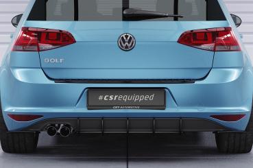 CSR Racing Diffusor | Heckansatz für VW Golf 7 (Typ AU) HA312-B mit CSR-Logo Lackierung erforderlich (schwarz matt)