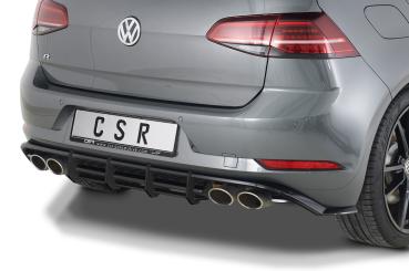 CSR Racing Diffusor | Heckansatz für VW Golf 7 (Typ AU) R HA313-L Lackierung erforderlich (schwarz matt)