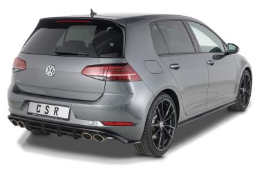CSR Racing Diffusor | Heckansatz für VW Golf 7 (Typ AU) R HA313-L Lackierung erforderlich (schwarz matt)