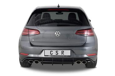 CSR Racing Diffusor | Heckansatz für VW Golf 7 (Typ AU) R HA313-L Lackierung erforderlich (schwarz matt)