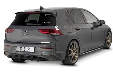 CSR Racing Diffusor | Heckansatz für VW Golf 8 (Typ CD) Style / Active HA314-B mit CSR-Logo Lackierung erforderlich (schwarz matt)