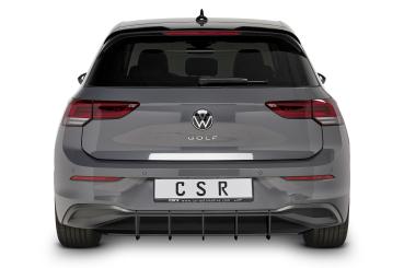CSR Racing Diffusor | Heckansatz für VW Golf 8 (Typ CD) Style / Active HA314-B mit CSR-Logo Lackierung erforderlich (schwarz matt)