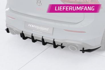CSR Racing Diffusor | Heckansatz für VW Golf 8 (Typ CD) GTI Clubsport HA316-B mit CSR-Logo Lackierung erforderlich (schwarz matt)