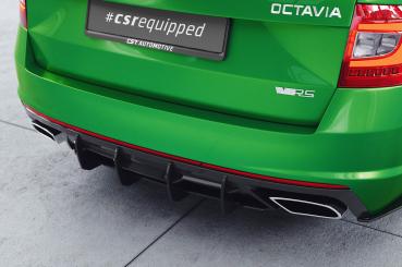 CSR Racing Diffusor | Heckansatz für Skoda Octavia 3 (Typ 5E) RS HA322-B schwarz matt (Lackierung erforderlich)
