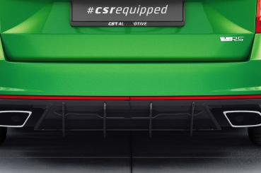 CSR Racing Diffusor | Heckansatz für Skoda Octavia 3 (Typ 5E) RS HA322-B schwarz matt (Lackierung erforderlich)