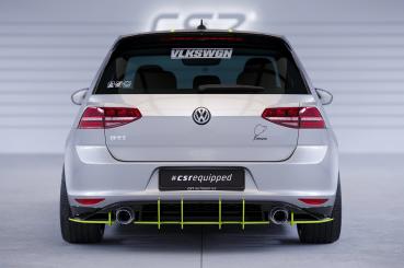 CSR Racing Diffusor | Heckansatz für VW Golf 7 (Typ AU) GTI HA332-L Lackierung erforderlich (schwarz matt)