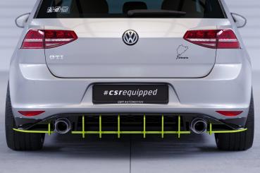 CSR Racing Diffusor | Heckansatz für VW Golf 7 (Typ AU) GTI HA333-L Lackierung erforderlich (schwarz matt)
