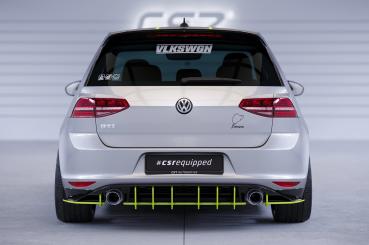CSR Racing Diffusor | Heckansatz für VW Golf 7 (Typ AU) GTI HA333-L Lackierung erforderlich (schwarz matt)
