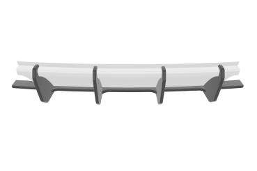 CSR Racing Diffusor | Heckansatz für VW Golf 6 (Typ 1K) GTI HA335-L Lackierung erforderlich (unlackiert)