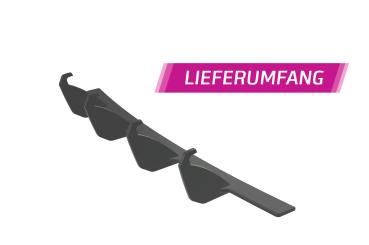 CSR Racing Diffusor | Heckansatz für VW Golf 6 (Typ 1K) GTI HA335-L Lackierung erforderlich (unlackiert)