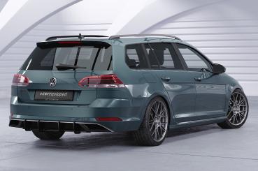 CSR Racing Diffusor | Heckansatz für VW Golf 7 (Typ AU) Variant HA354-B mit CSR-Logo Lackierung erforderlich (schwarz matt)