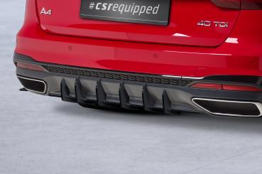 CSR Racing Diffusor | Heckansatz für Audi A4 B9 (Typ 8W) Avant S-Line HA366-L Lackierung erforderlich (schwarz matt)