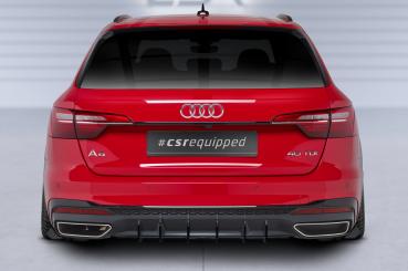CSR Racing Diffusor | Heckansatz für Audi A4 B9 (Typ 8W) Avant S-Line HA366-L Lackierung erforderlich (schwarz matt)
