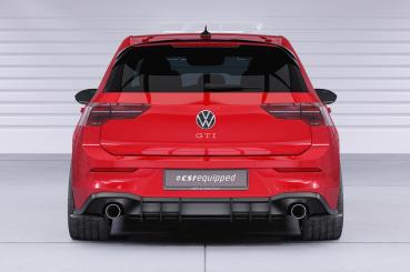 CSR Racing Diffusor | Heckansatz für VW Golf 8 GTI HA377-L Lackierung erforderlich (schwarz matt)