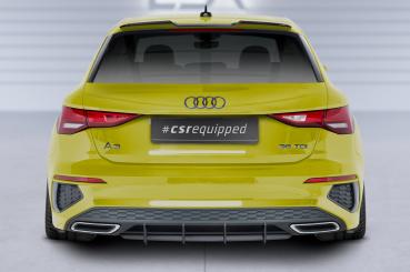 CSR Racing Diffusor | Heckansatz für Audi A3 8Y S-Line HA383 schwarz matt (Lackierung erforderlich)