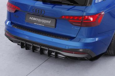 CSR Racing Diffusor | Heckansatz für Audi A4 B9 (Typ 8W) Avant S-Line HA407 Lackierung erforderlich (schwarz matt)