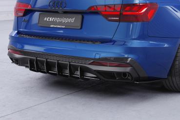 CSR Racing Diffusor | Heckansatz für Audi A4 B9 (Typ 8W) Avant S-Line HA407 Lackierung erforderlich (schwarz matt)