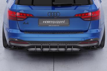 CSR Racing Diffusor | Heckansatz für Audi A4 B9 (Typ 8W) Avant S-Line HA407 Lackierung erforderlich (schwarz matt)