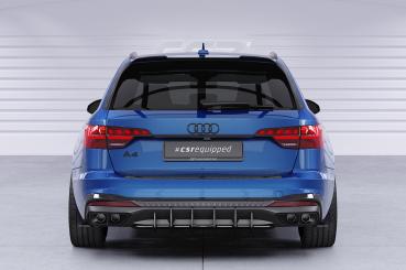 CSR Racing Diffusor | Heckansatz für Audi A4 B9 (Typ 8W) Avant S-Line HA407 Lackierung erforderlich (schwarz matt)