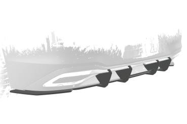 CSR Racing Diffusor | Heckansatz für VW Golf 8 (Typ CD) Life HA410-L Lackierung erforderlich (schwarz matt)