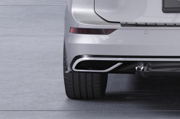 CSR Diffusor | Heckansatz mit ABE für VW Golf 8 (Typ CD) HA414-L Lackierung erforderlich (schwarz matt)