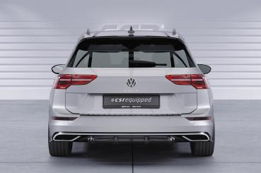 CSR Diffusor | Heckansatz mit ABE für VW Golf 8 (Typ CD) HA414-L Lackierung erforderlich (schwarz matt)